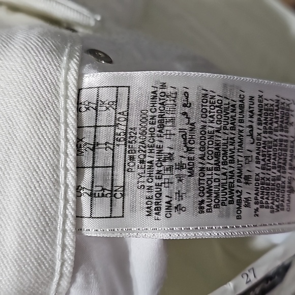 Guess White Shorts Size 27 NWT‎ - Picture 4 of 6